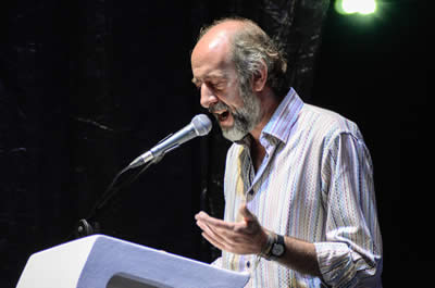 Lectura de Stefano Strazzabosco (Italia). © #25FIPM. Photo: Sara Marin